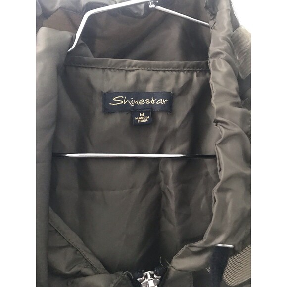 Shinestar Women’s Camo Print Mesh Army Hooded Jacket Size M - Picture 2 of 9
